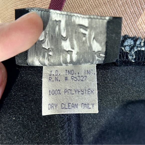 Vintage 90s Velvet Butterfly Print Dress by Melinda Women’s Size M - Picture 13 of 13